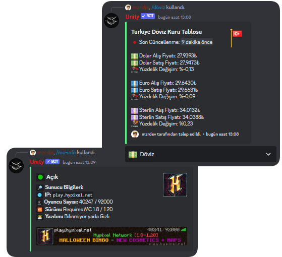 A picture of discord that shows the farming category of Unity.